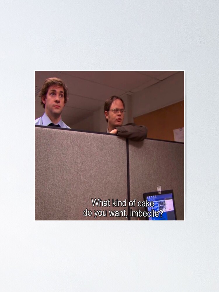 The office Dwight Schrute Jim halpert frenimies kelly Kapoor birthday cake office  birthday 