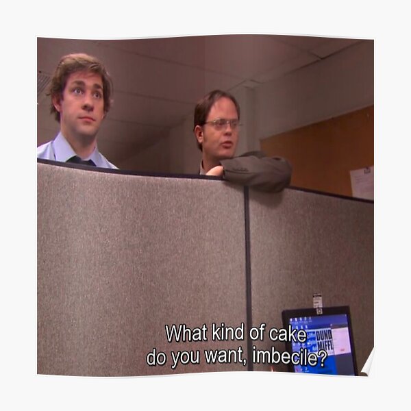 The Office Dwight Schrute Jim Halpert Frenimies Kelly Kapoor Birthday Cake Office Birthday