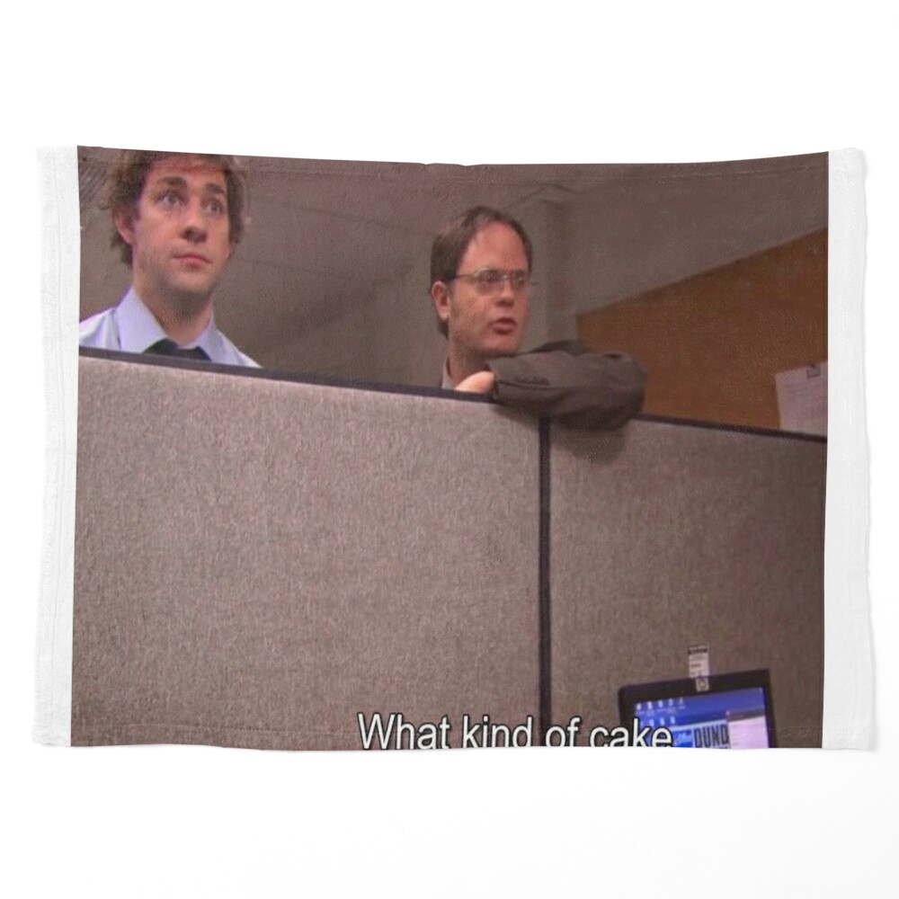 The office Dwight Schrute Jim halpert frenimies kelly Kapoor birthday cake  office birthday 