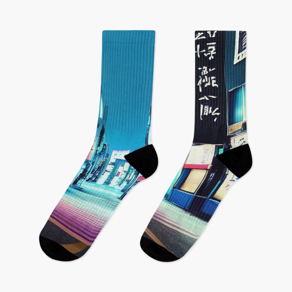 Item preview, Empty Street in Neon Colors designed and sold by Evolvity.