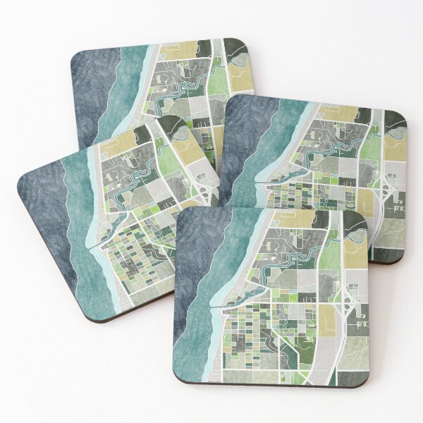 Item preview, South Haven, Michigan Abstract Map designed and sold by Remy-and-Clyde.