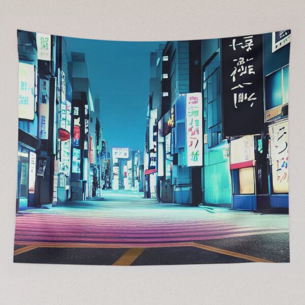 Item preview, Empty Street in Neon Colors designed and sold by Evolvity.