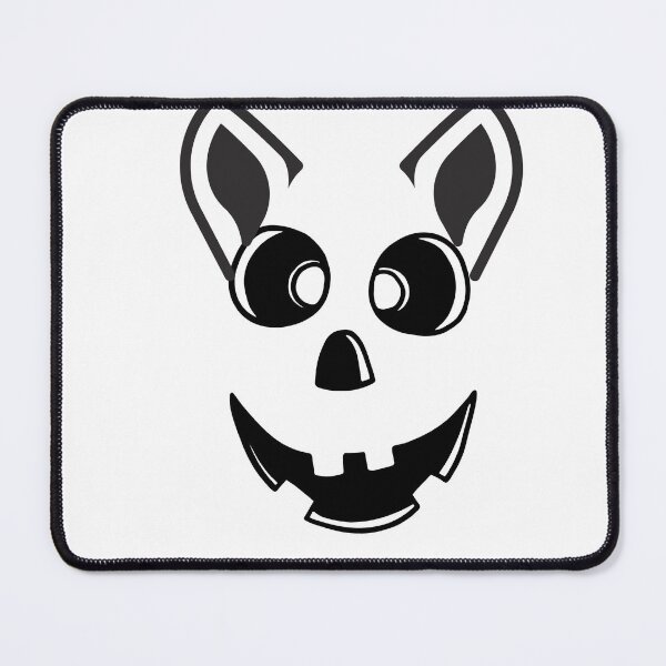 Item preview, A funny evil pumpkin dog face  designed and sold by Doggymadness.