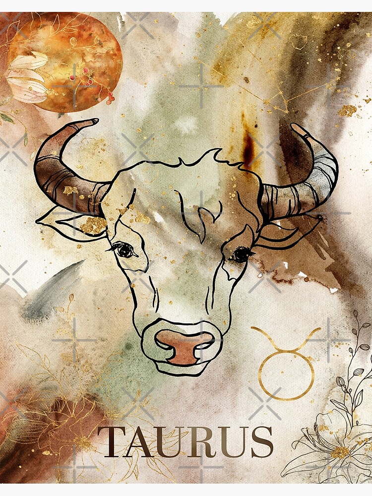 Taurus zodiac animal Art Board Print