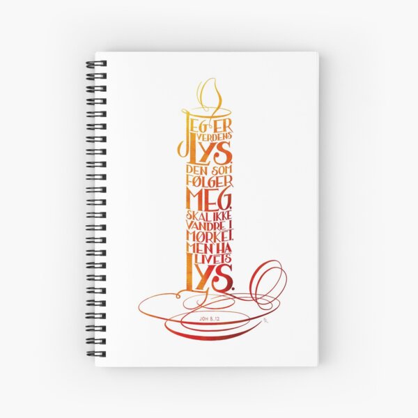 Jeg er verdens lys Spiral Notebook