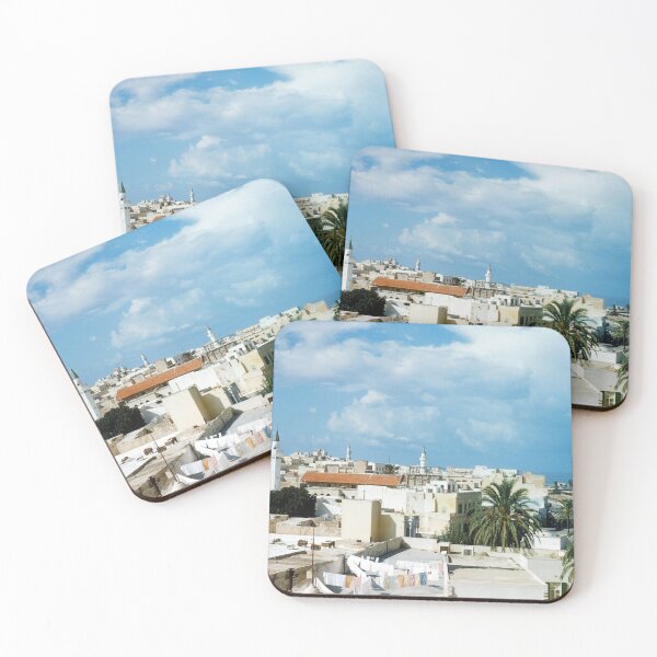 Item preview, 1950s - Rooftop Scene with Blue Skis from Tripoli, Libya designed and sold by thatwaslife.