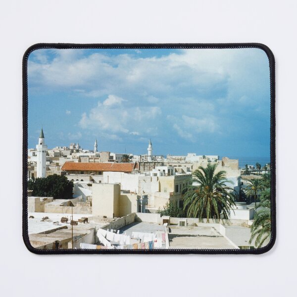 Item preview, 1950s - Rooftop Scene with Blue Skis from Tripoli, Libya designed and sold by thatwaslife.