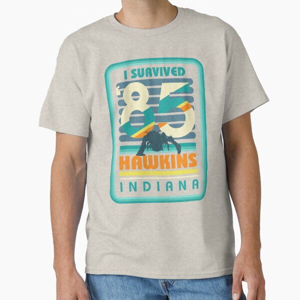 Item preview, Stranger Things I Survived '85 Hawkins Indiana designed and sold by FifthSun.