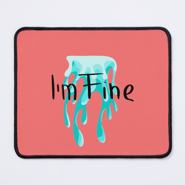 Item preview, I'm fine bloody designed and sold by LineHyphenDash.