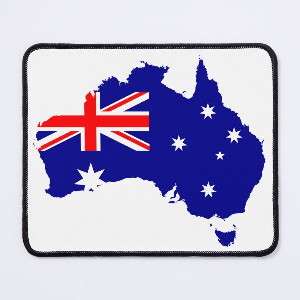 Item preview, Australian Flag In Map designed and sold by Namsus-Printing.