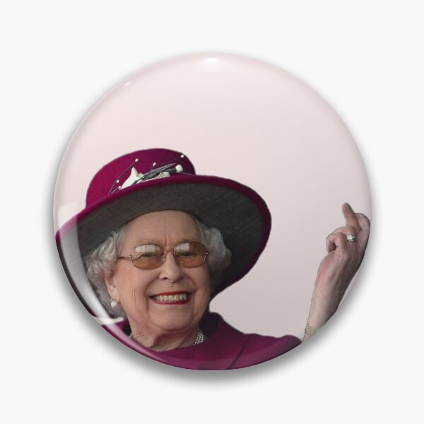 Item preview, Queen Elizabeth II flipping the bird  designed and sold by pnkrose.