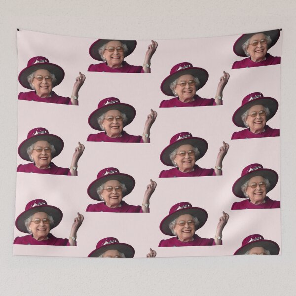 Item preview, Queen Elizabeth II flipping the bird  designed and sold by pnkrose.
