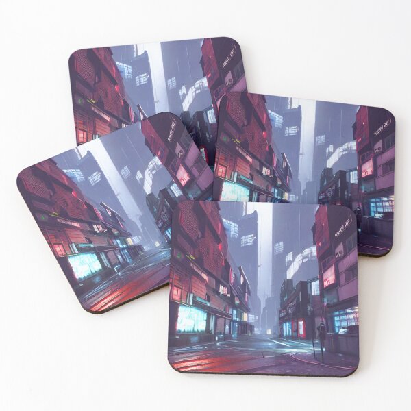 Item preview, Cyberpunk Style Art Of The Empty London Street designed and sold by Evolvity.