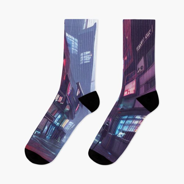 Item preview, Cyberpunk Style Art Of The Empty London Street designed and sold by Evolvity.