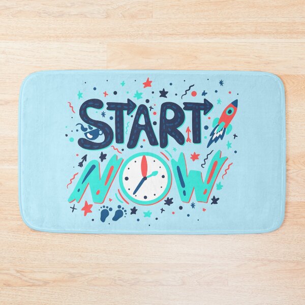Item preview, Start now blue green designed and sold by DigitalArt BoutiqueRS.