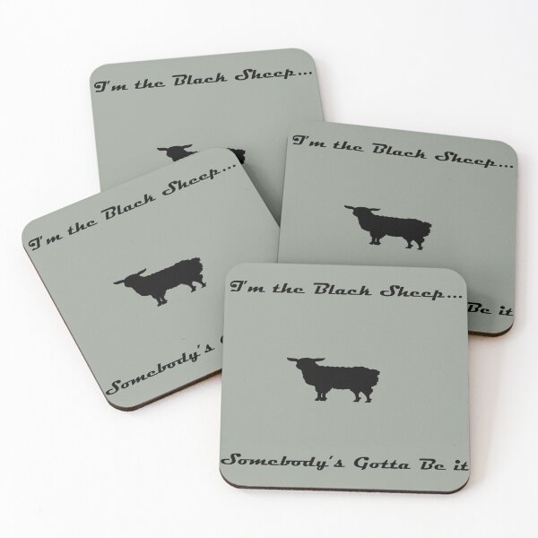 Item preview, I'm the Black Sheep...heather grey designed and sold by Gladys Gordon.