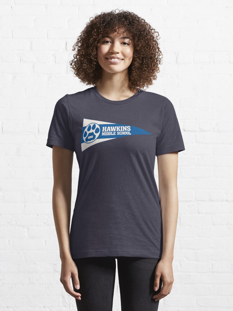 Disover Stranger Things Hawskin Middle School Pennant | Essential T-Shirt 