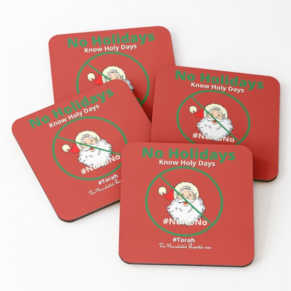 Item preview, NO HOLIDAYS - Know Holy Days - Deep Red designed and sold by TheReporter1.