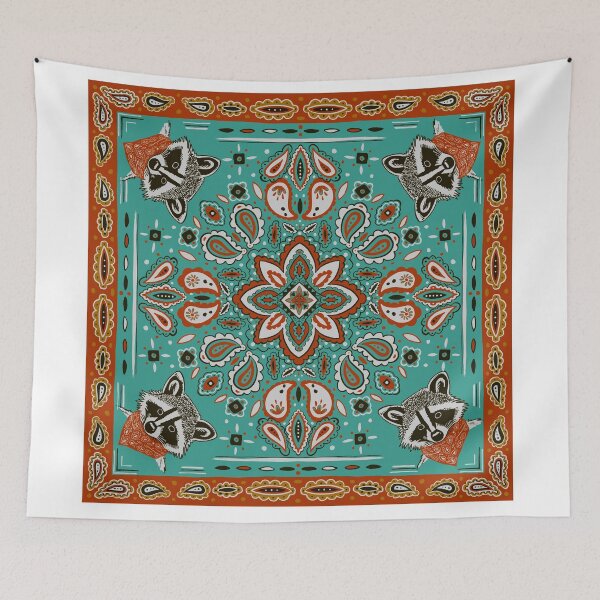 Item preview, Raccoon bandit decorative bandanna designed and sold by RDevane.