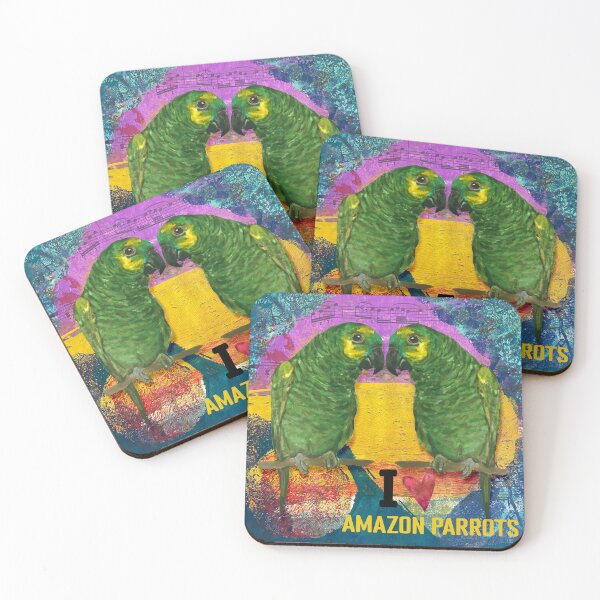 Item preview, I Love Amazon Parrots designed and sold by ginaisarty.
