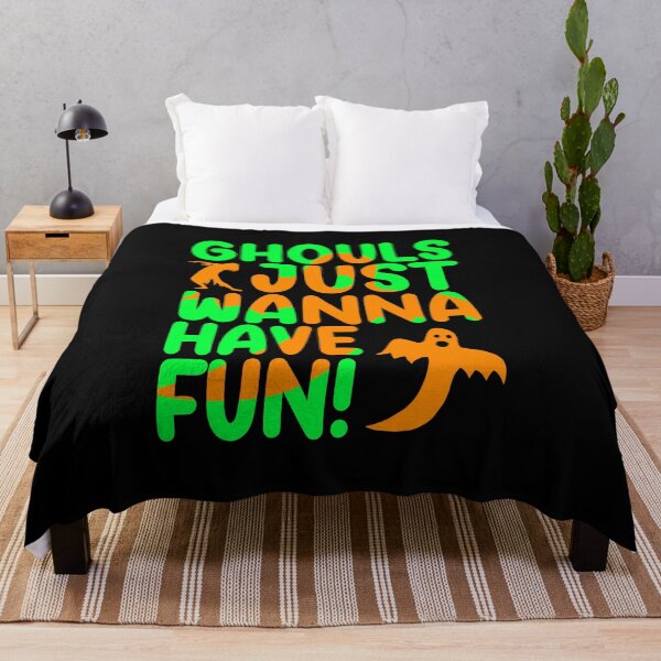 Item preview, Ghouls Just Wanna Have Fun Ghost Zombie Halloween Lyric Pun designed and sold by PunnyLyrics.