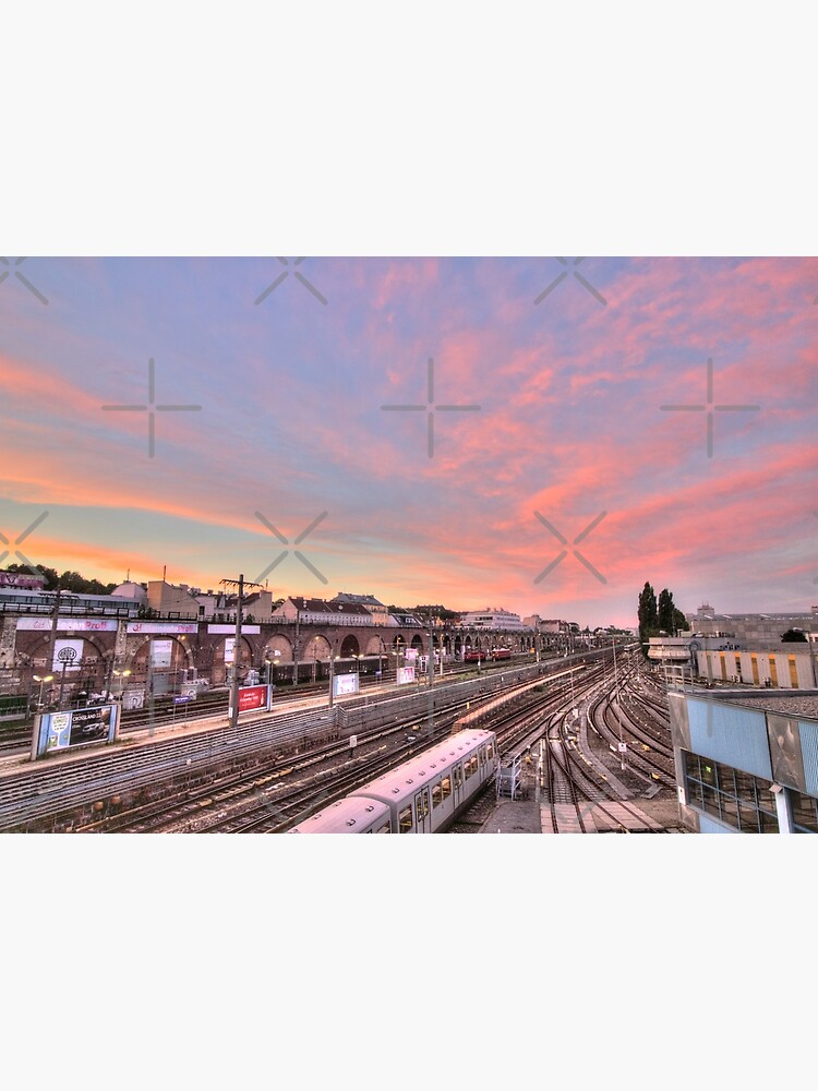 Sunset At Spittelau, 1090 Vienna Austria by Mythos57