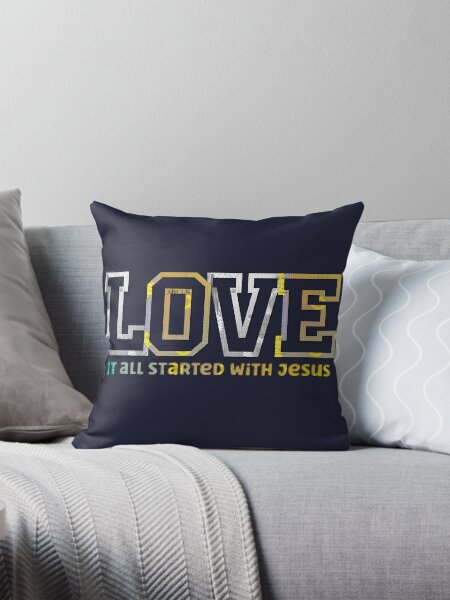 Artikel-Vorschau von Liebe begann mit Jesus Bibelvers, Johannes 3:16 Christian Design Himmel auf Erden, designt und verkauft von TheKingdomAttic.