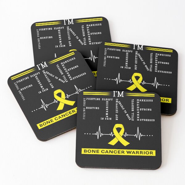 Item preview, I'm Fine Bone Cancer Warrior Support Bone Cancer Awareness Gifts designed and sold by rechardtee.