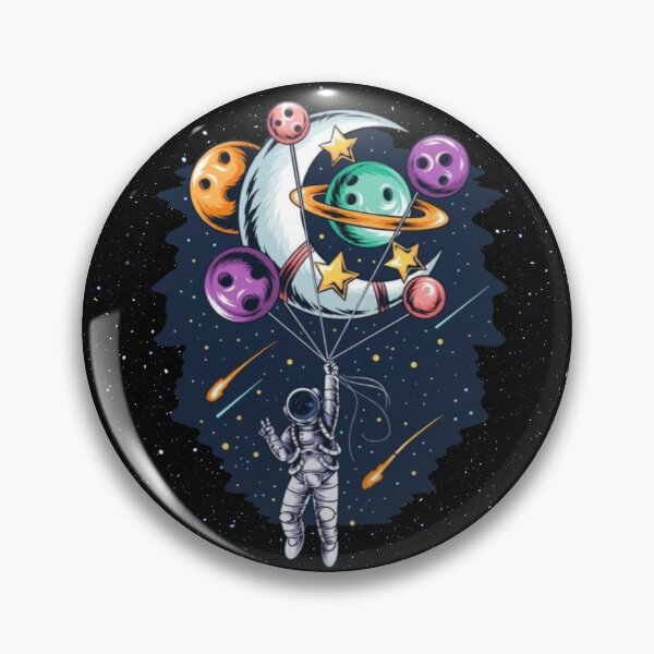 Item preview, space man with planets designed and sold by Plastic1997.