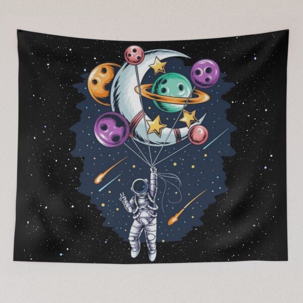 Item preview, space man with planets designed and sold by Plastic1997.
