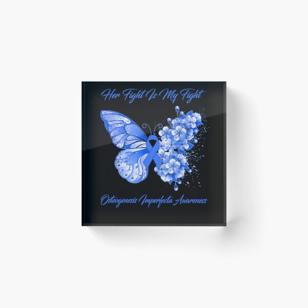 Item preview, Her Fight Is My Fight Osteogenesis Imperfecta Awareness Butterfly Ribbon Gifts designed and sold by Adropine.