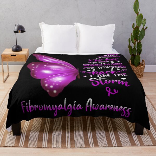 Item preview, She Whispered Back I Am The Storm Fibromyalgia Awareness Butterfly designed and sold by frechettee.