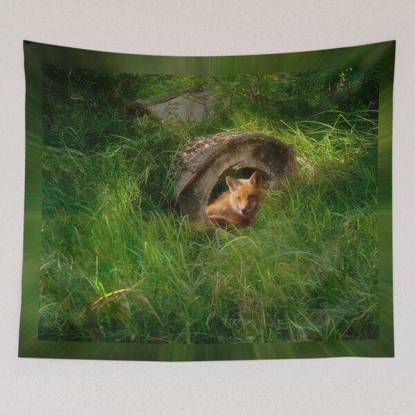 Item preview, Fox in a Log designed and sold by Kathy Weaver.