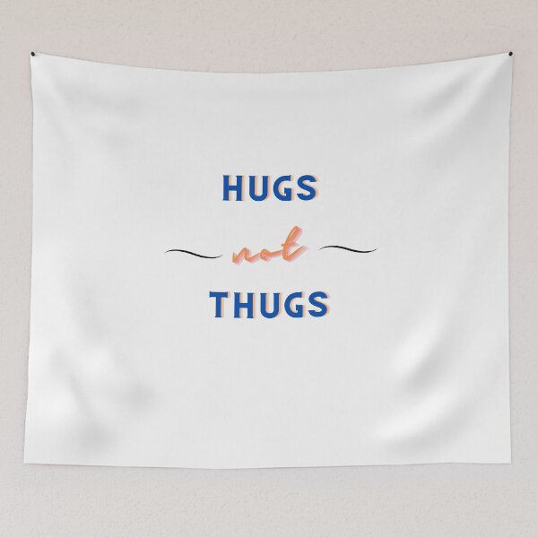 Item preview, Hugs not thugs designed and sold by GamersLands.