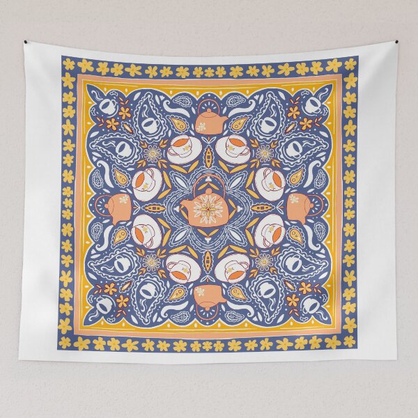 Item preview, Tea Party Bandanna Scarf Design designed and sold by RDevane.