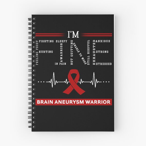 Item preview, I'm Fine Brain Aneurysm Warrior Support Brain Aneurysm Awareness Gifts designed and sold by rechardtee.