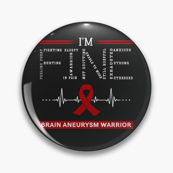 Item preview, I'm Fine Brain Aneurysm Warrior Support Brain Aneurysm Awareness Gifts designed and sold by rechardtee.
