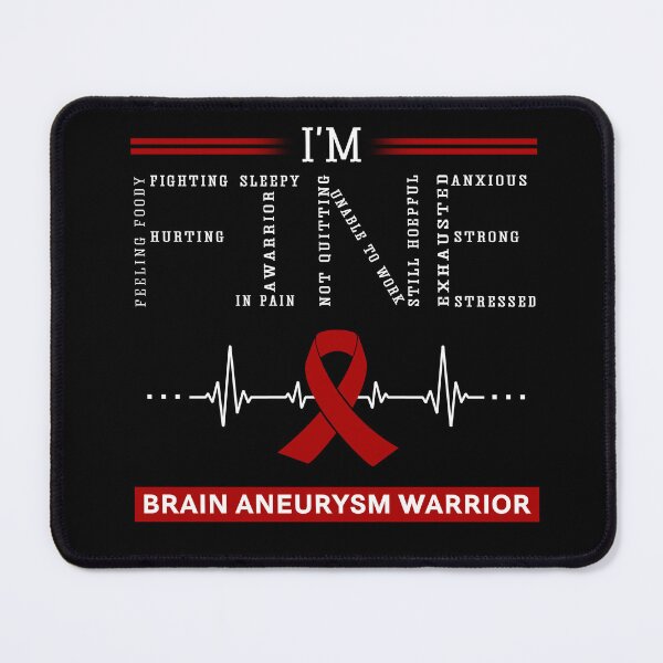 Item preview, I'm Fine Brain Aneurysm Warrior Support Brain Aneurysm Awareness Gifts designed and sold by rechardtee.