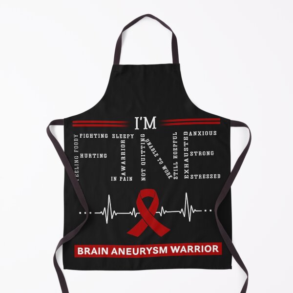 Item preview, I'm Fine Brain Aneurysm Warrior Support Brain Aneurysm Awareness Gifts designed and sold by rechardtee.