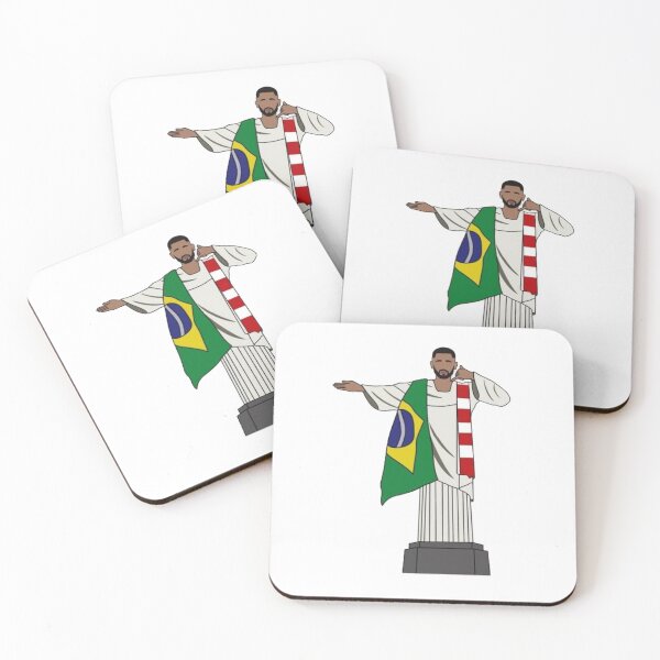 Item preview, Gabriel Jesus Christ The Redeemer Arsenal Brazil designed and sold by AFC Merch.