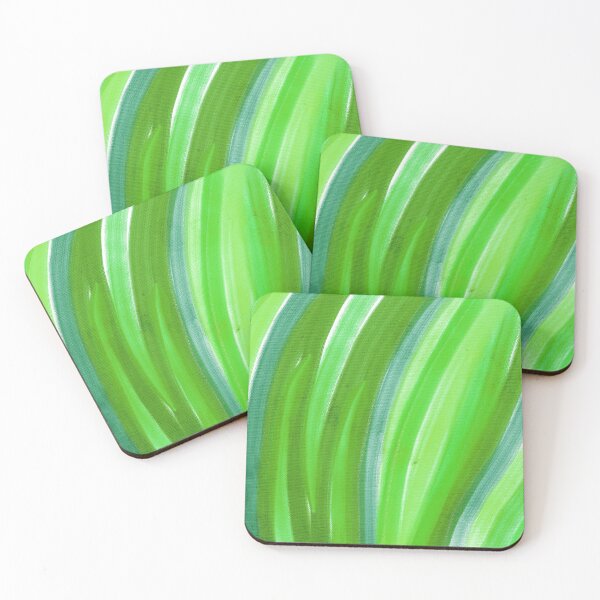 Item preview, Streaks Of Green Lime Abstract Blades Of Grass designed and sold by DEC02.