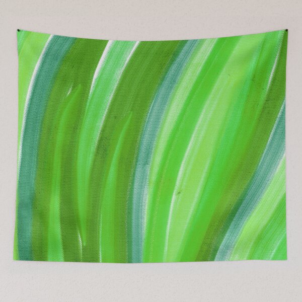 Item preview, Streaks Of Green Lime Abstract Blades Of Grass designed and sold by DEC02.