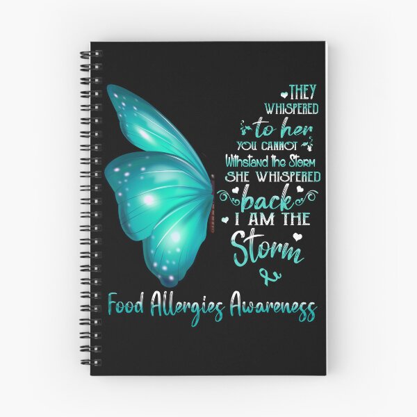 Item preview, She Whispered Back I Am The Storm Food Allergies Awareness Butterfly designed and sold by frechettee.