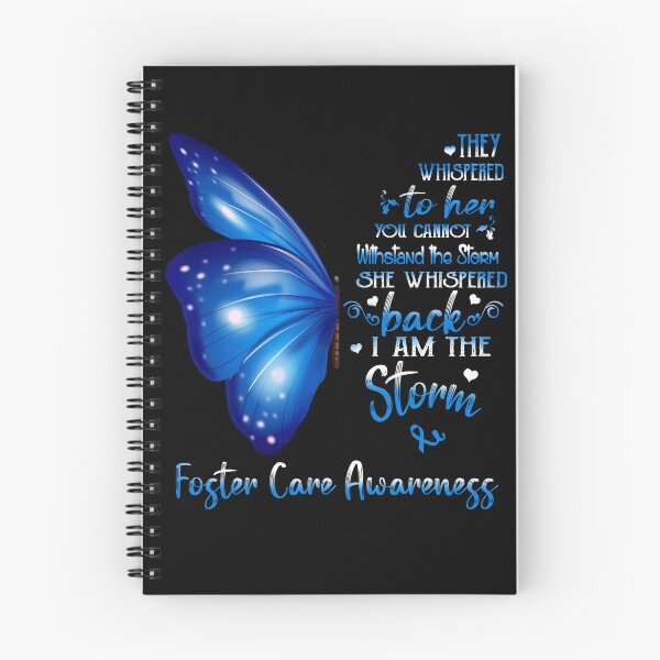 Item preview, She Whispered Back I Am The Storm Foster Care Awareness Butterfly designed and sold by frechettee.