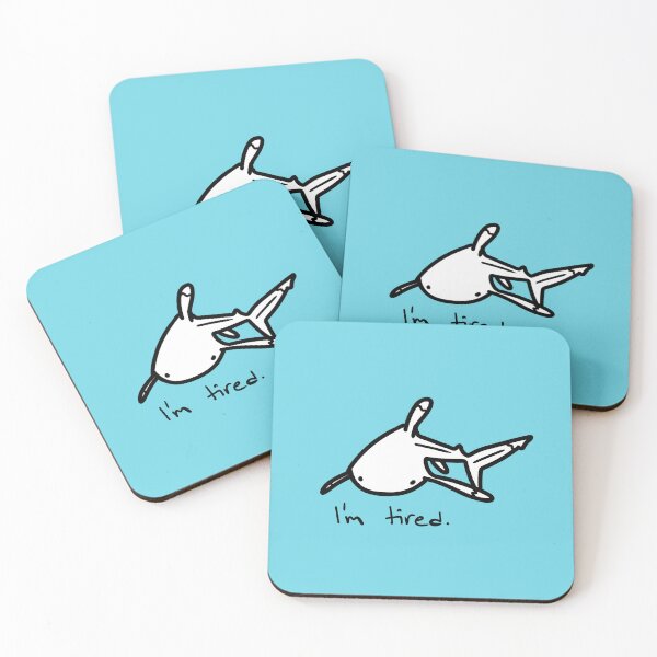 Item preview, Tired Shark designed and sold by Emma Gerike.