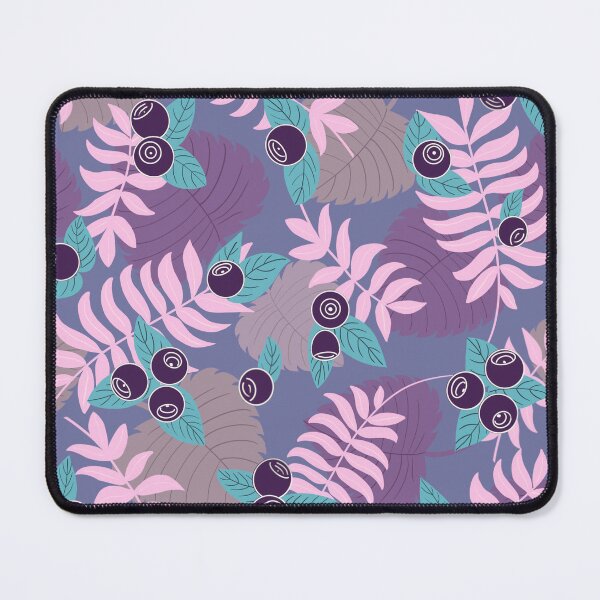 Item preview, Huckleberry and leaves pattern designed and sold by MountainLyonArt.