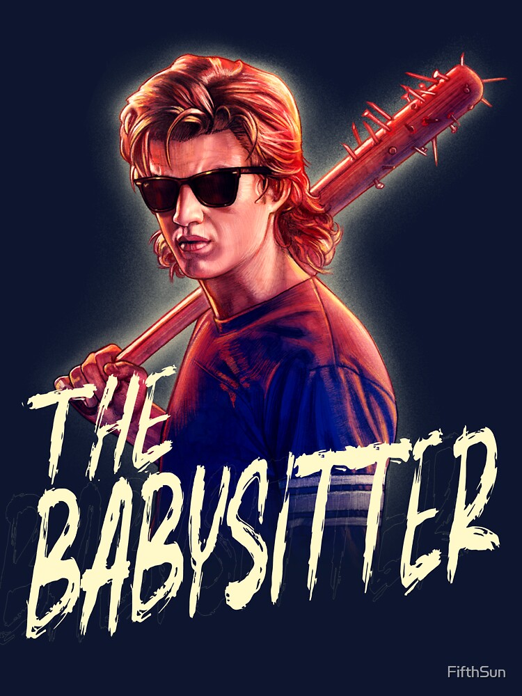 Thumbnail 7 of 7, Classic T-Shirt, Stranger Things Steve The Babysitter Portrait designed and sold by FifthSun.