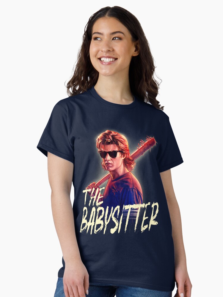 Thumbnail 1 of 7, Classic T-Shirt, Stranger Things Steve The Babysitter Portrait designed and sold by FifthSun.