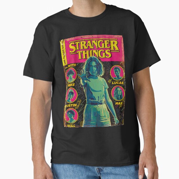 Item preview, Stranger Things Group Shot Comic Cover designed and sold by FifthSun.