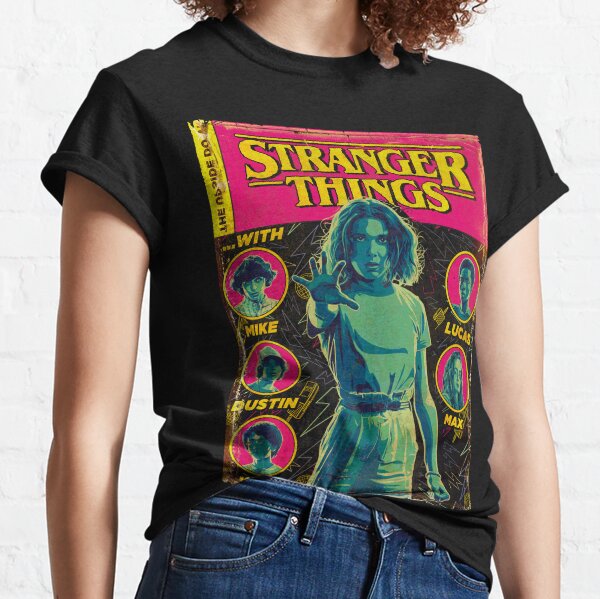Stranger Things Group Shot Comic Cover Classic T-Shirt